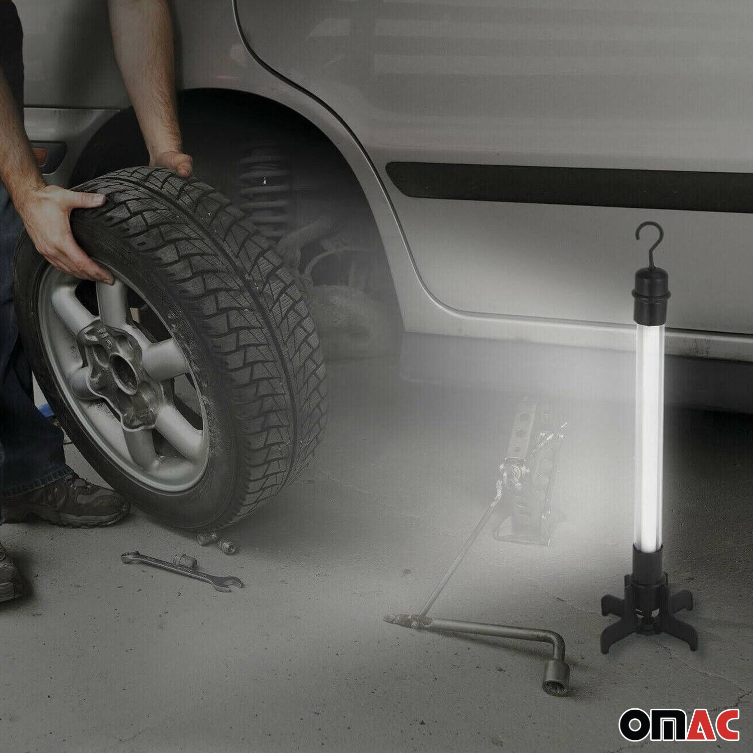 Werkstattlampe Motorhauben Handlampe Arbeitsleuchte KFZ Stablampe 8W 12V 4M