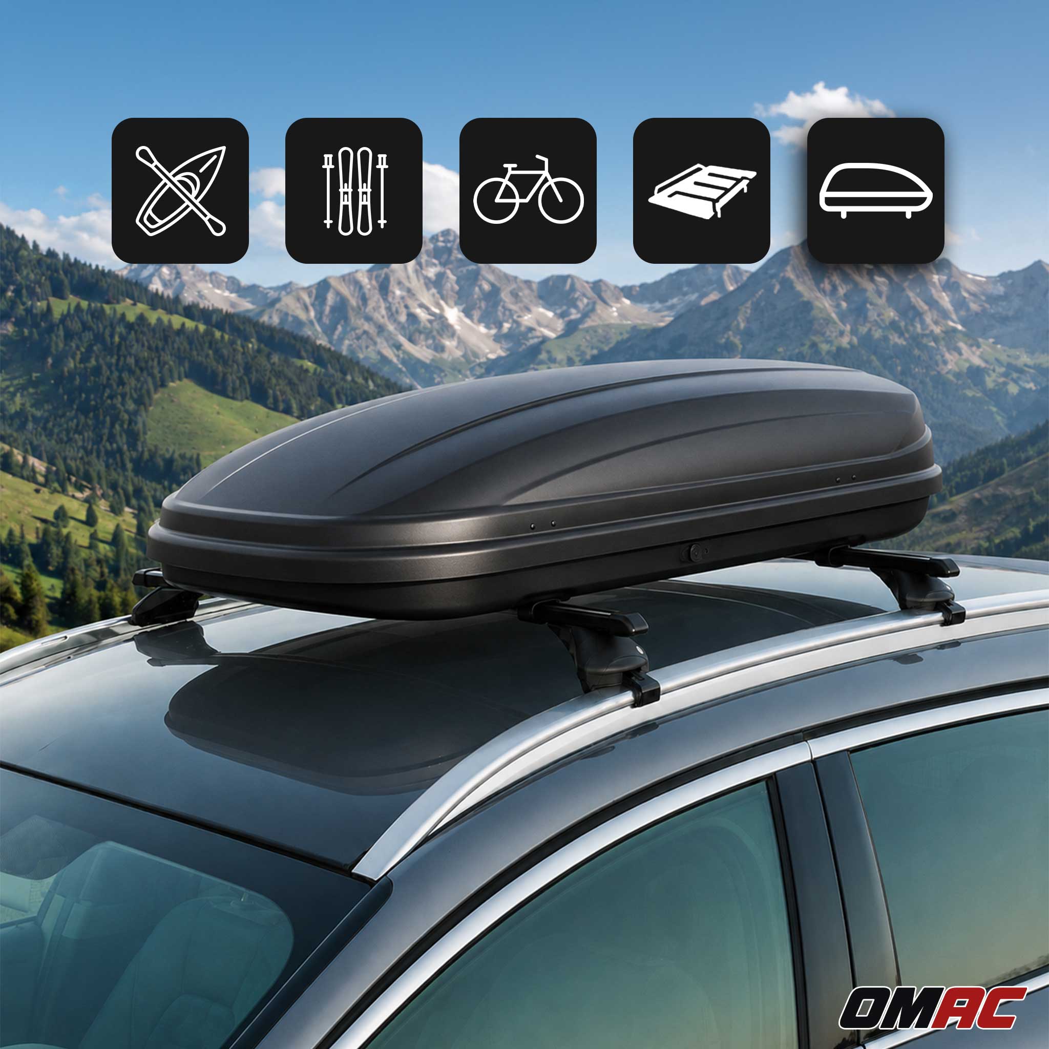 Quick Dachträger für BMW Serie 3 Touring (F31) 2011-2019 Stahl Schwarz 2x