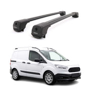 Dachträger Grundträger für Ford Transit Courier I 2014-2023 Aluminium Schwarz 2x
