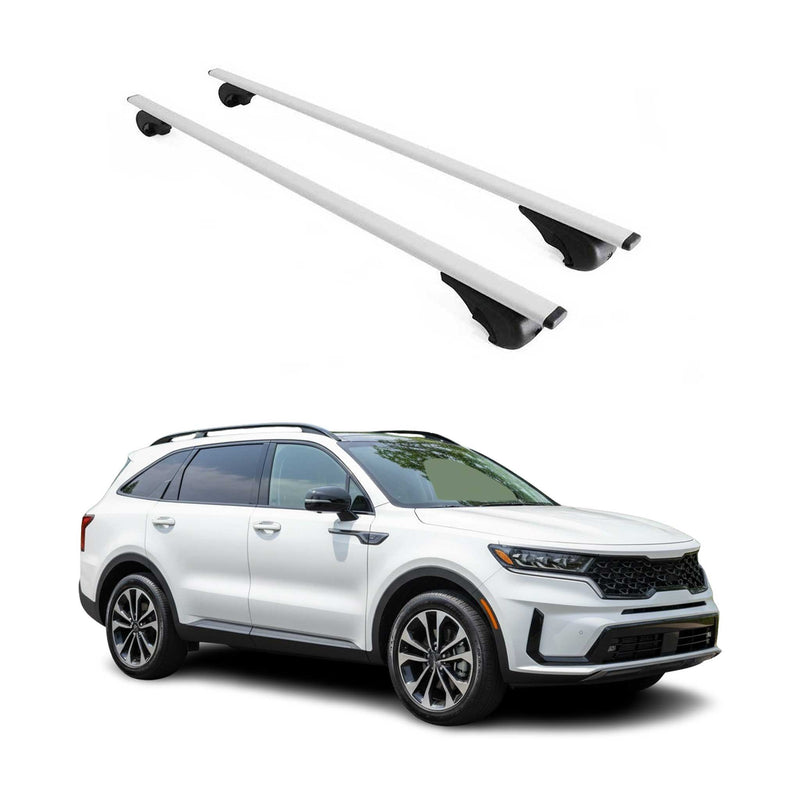 Dachträger Grundtäger für Kia Sorento MQ4 X Line 2021-2025 75kg Metall Silber 2x