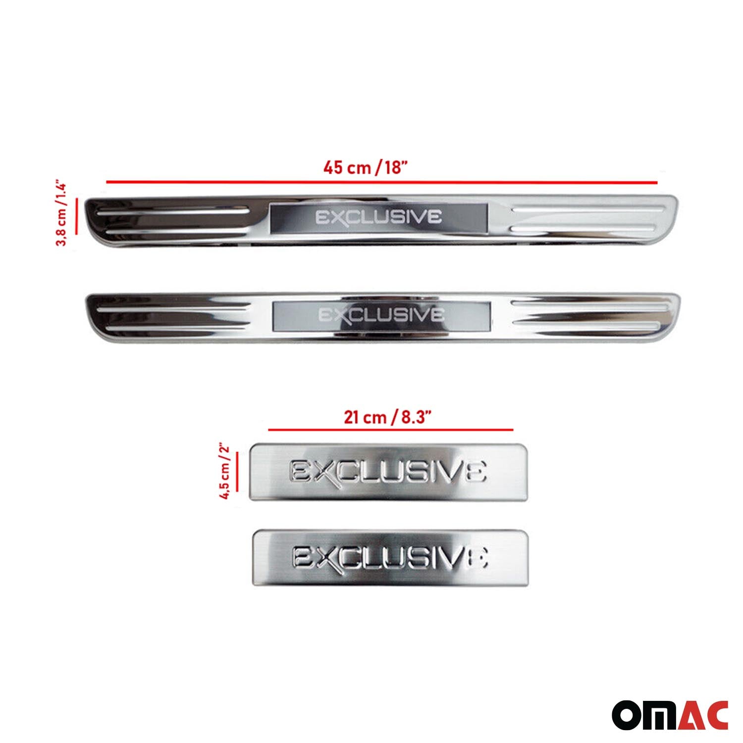 Einstiegsleisten Türschweller Exclusive für Audi A4 Edelstahl Chrom 4tlg