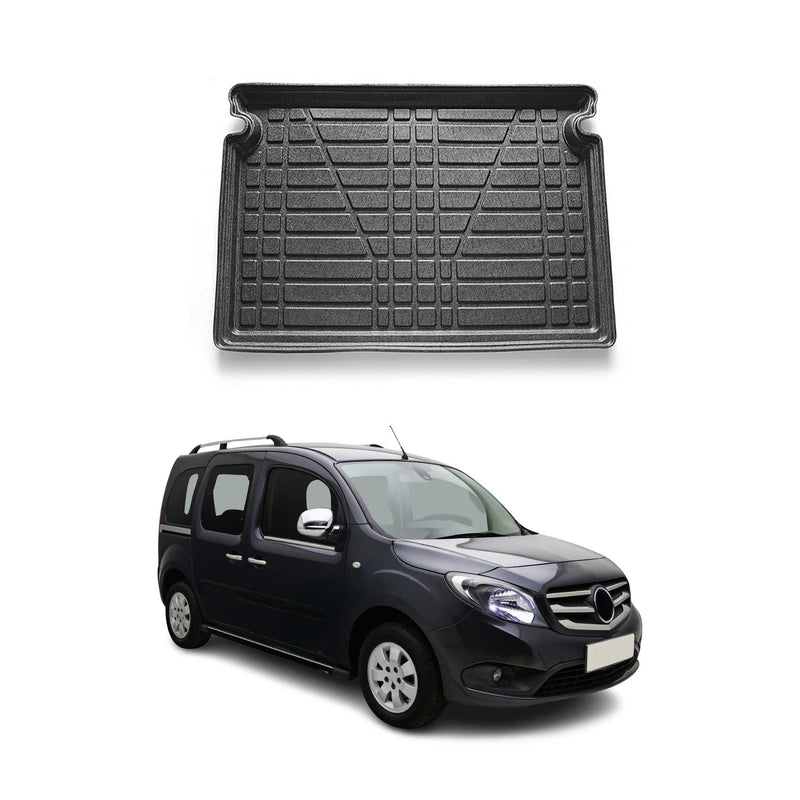 Kofferraumwanne Laderaumwanne für Mercedes Citan 2013-2021 Gummi TPE Schwarz