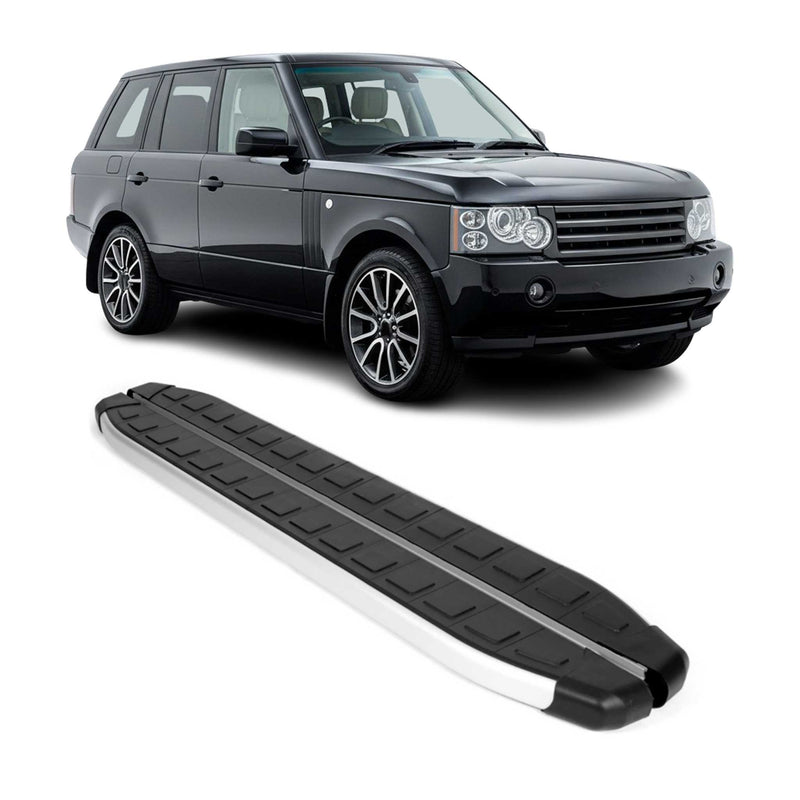 Seitenbretter Trittbretter für Range Rover L322 Vogue 2002-2012 Alu Schwarz