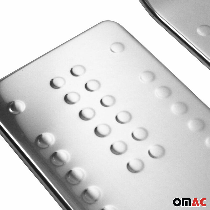 Door sill trims for Renault Trafic 2001-2014 stainless steel silver 2 pieces