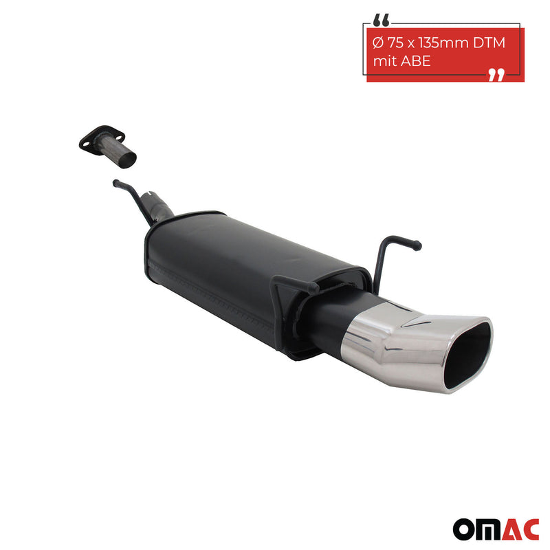 Novus Sportauspuff für Opel Astra G CC Fließheck 135x75mm DTM  mit ABE