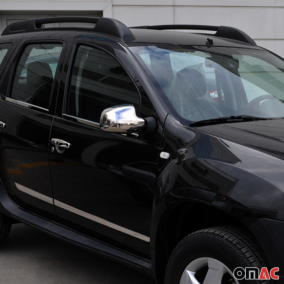 Spiegelkappen Spiegelabdeckung für Dacia Sandero 2008-2020 Edelstahl Chrom 2tlg