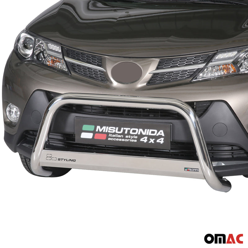 Frontbügel Frontschutzbügel für Toyota RAV4 XA40 2013-2015 ø63mm Stahl Silber
