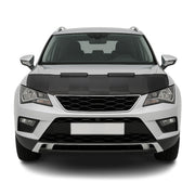 Haubenbra Steinschlagschutz Bonnet Bra für Seat Ateca 2016-2026 Kariert Halb