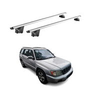 Dachträger Grundtäger für Subaru Forester I 1997-2002 100kg Alu Silber 2tlg ABE