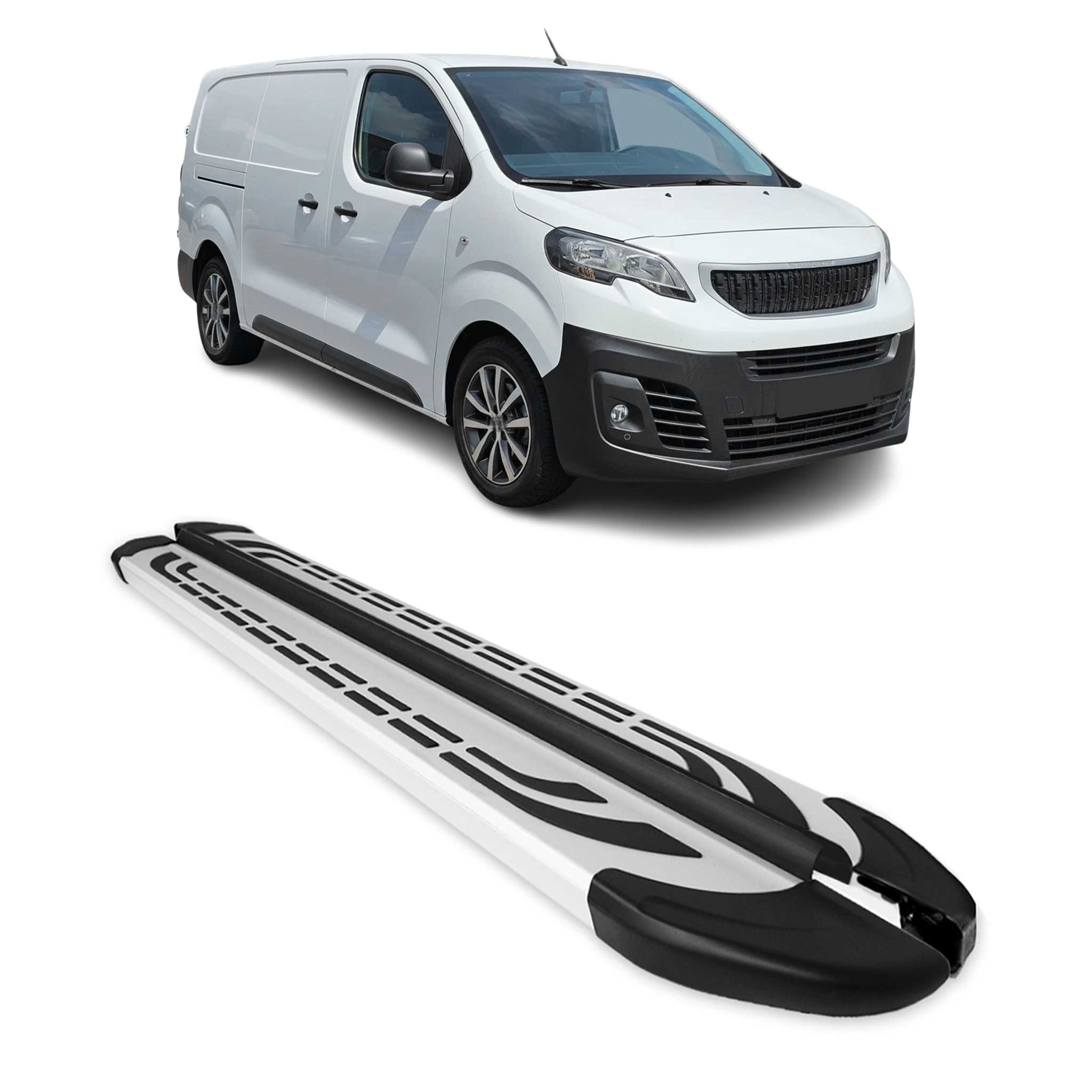Trittbretter Schweller Seitenbretter für Peugeot Traveller 2016-2026 L2 L3 Alu