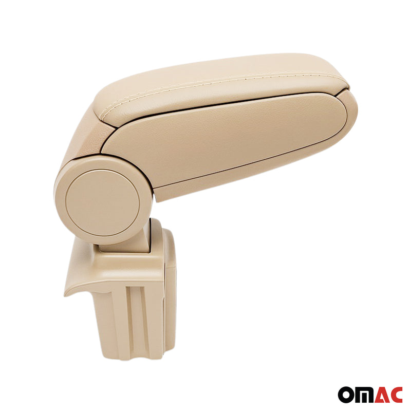 Mittelarmlehne Armlehne Mittelkonsole für Ford Focus 2011-2015 PU-Leder Beige