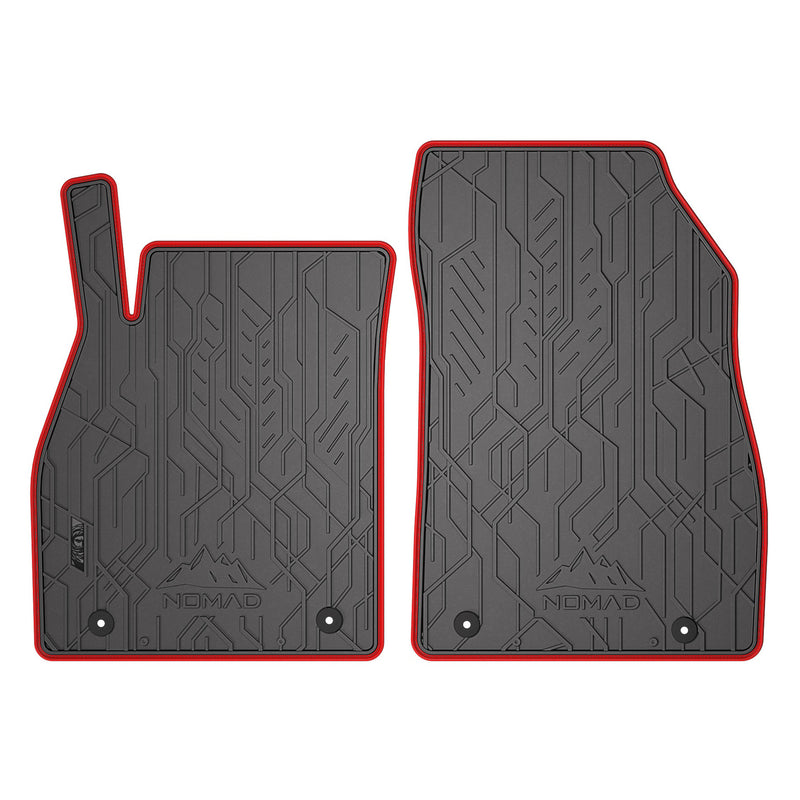 Fußmatten Gummimatten Automatten für Opel Insignia A 2008-2017 Schwarz Rot 2tlg