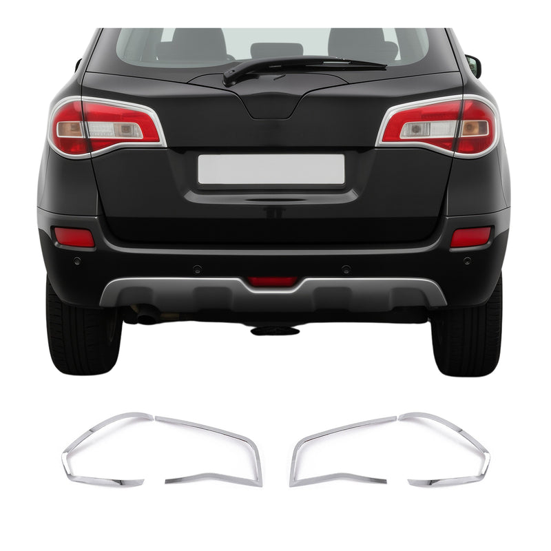 Rücklicht Leisten Heckleuchte für Renault Koleos 2007-2015 Chrom ABS Silber 4tlg