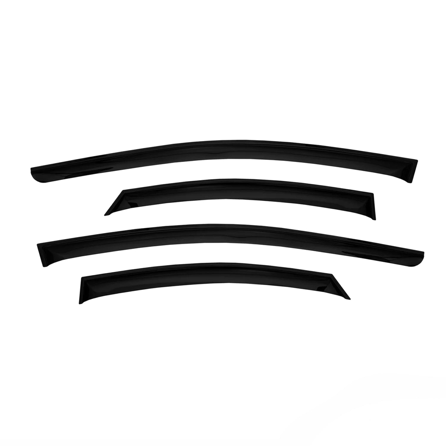 4x Windabweiser Regenabweiser für Hyundai Elantra 2020-2025 Acryl Dunkel