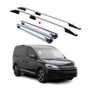 Dachreling + Dachträger Satz für VW Caddy 2020-2026 Aluminium Silber 4tlg