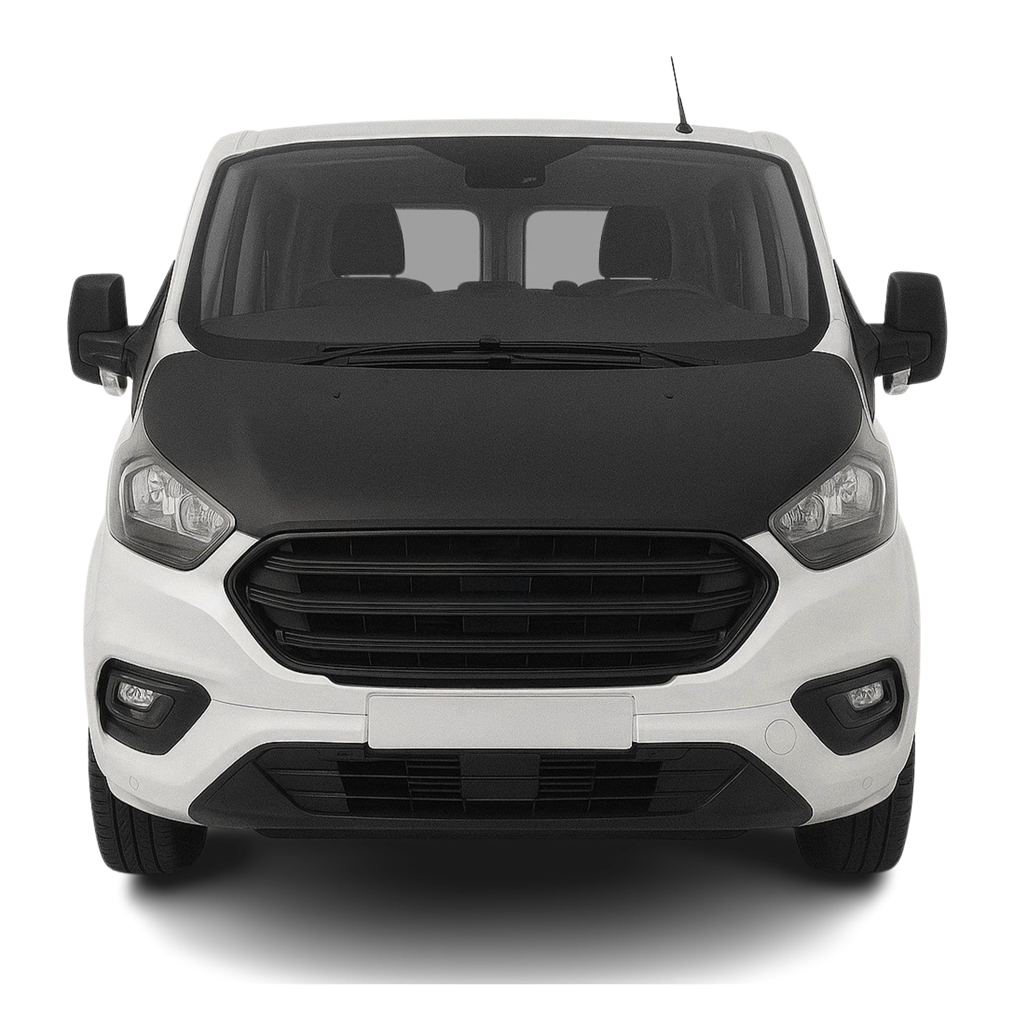 Haubenbra Steinschlagschutz für Ford Transit Tourneo Custom 2013-2018 Schwarz