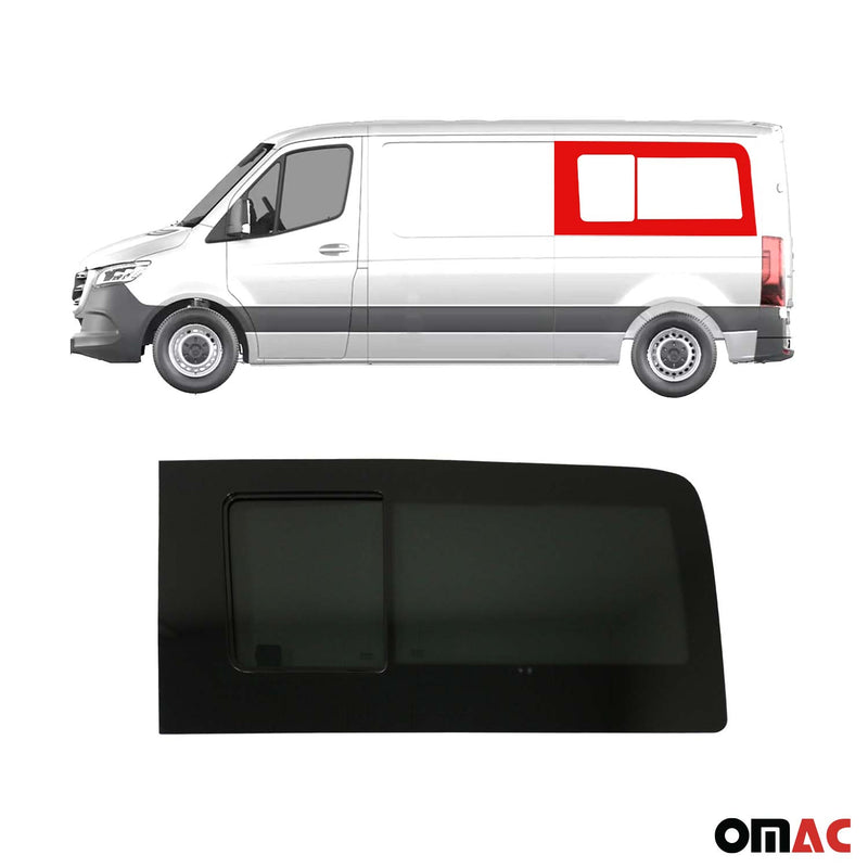 Schiebefenster Sicherheitsglas für VW Crafter 2006-2017 Links Hinten Fenster L2