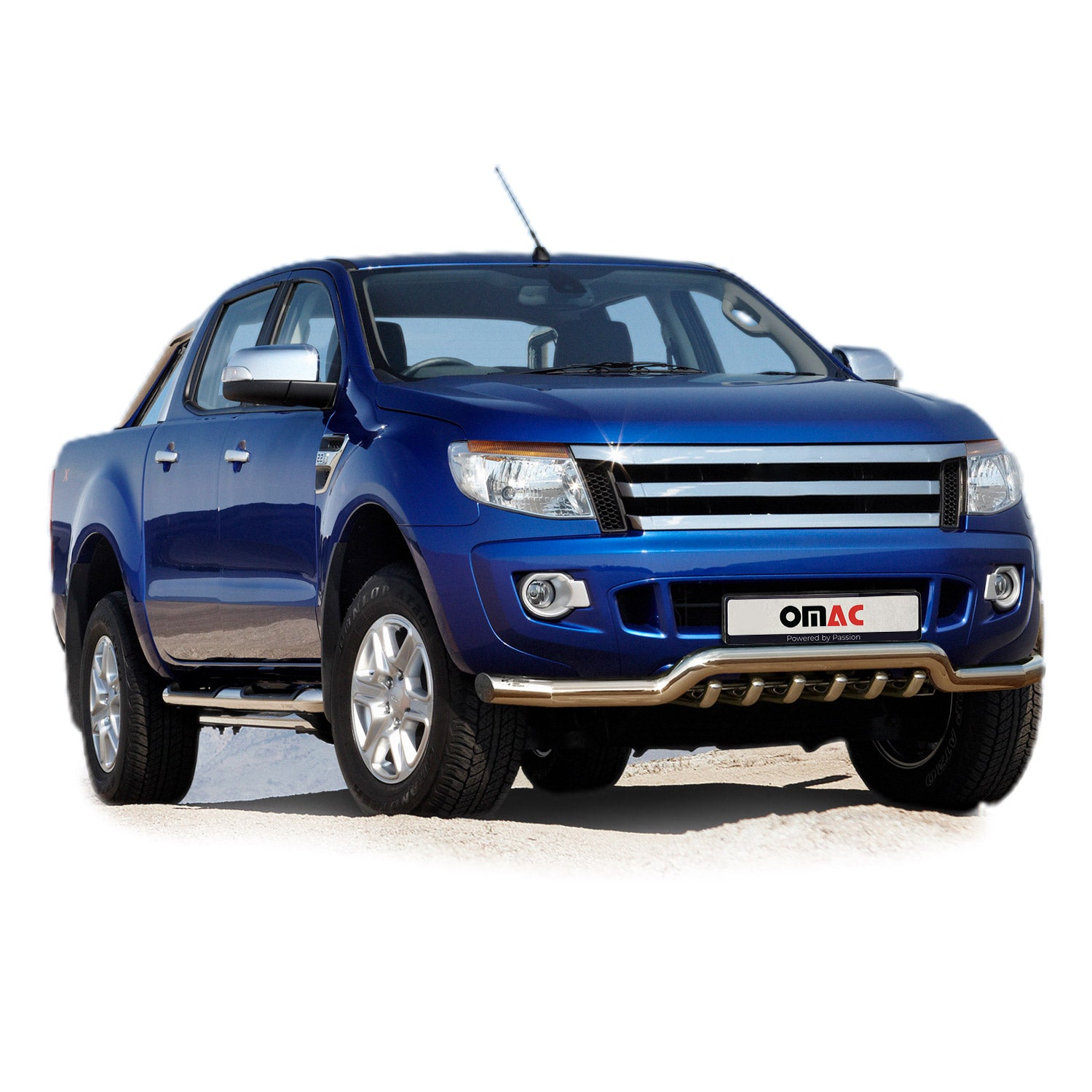 Frontbügel Frontschutzbügel für Ford Ranger 2011-2016 mit ABE Stahl Silber