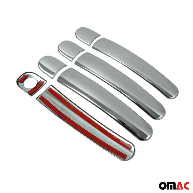 Türgriff Blende Chrom für Seat Mii 2011-2025 4-Tür Edelstahl Silber 8x