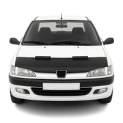 Haubenbra Steinschlagschutz Bonnet Bra für Peugeot 306 1993-2001 Schwarz Halb