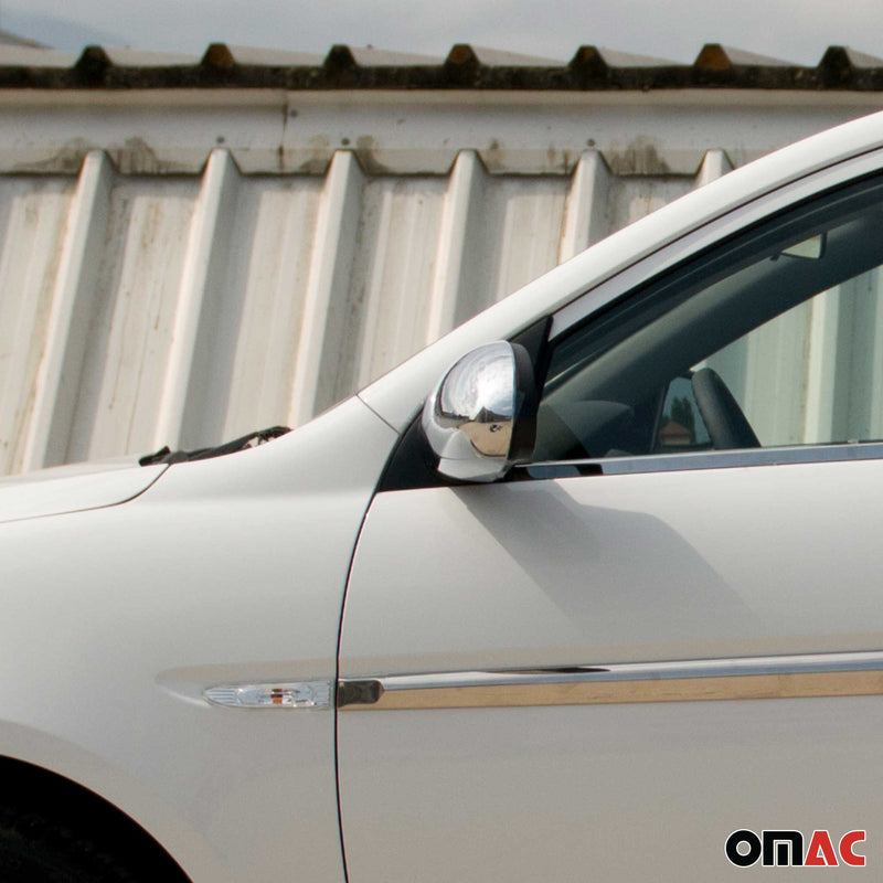 Spiegelkappen Spiegelabdeckung für Hyundai Accent 2005-2012 Chrom ABS Silber