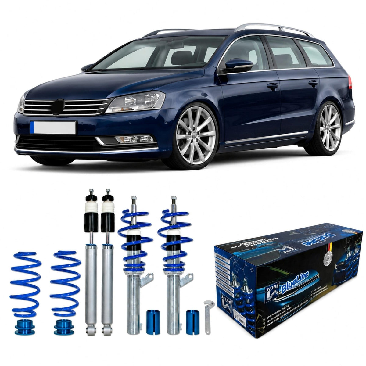 JOM BlueLine Gewindefahrwerk für VW Passat Limo und Variant (B7/3C)
