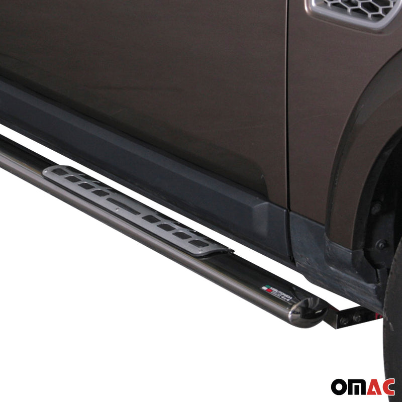 Stahl Seitenschweller Schwellerrohre für Land Rover Discovery 4 2009-2016 Grau