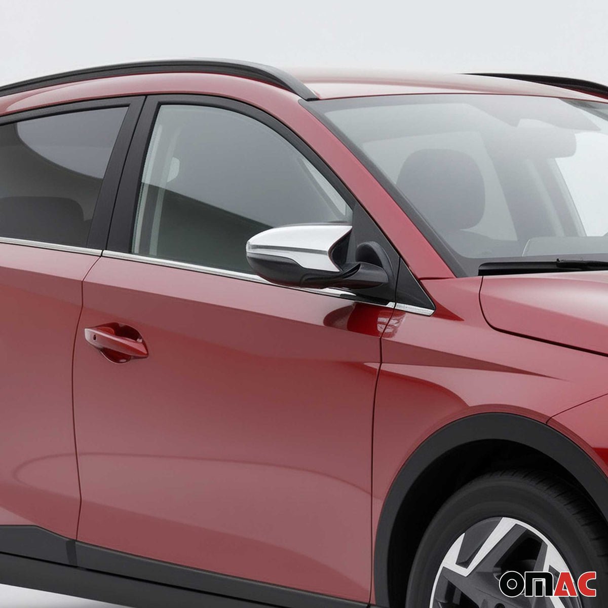 Spiegelkappen Spiegelabdeckung für Hyundai Bayon 2021-2026 Edelstahl Chrom 2tlg