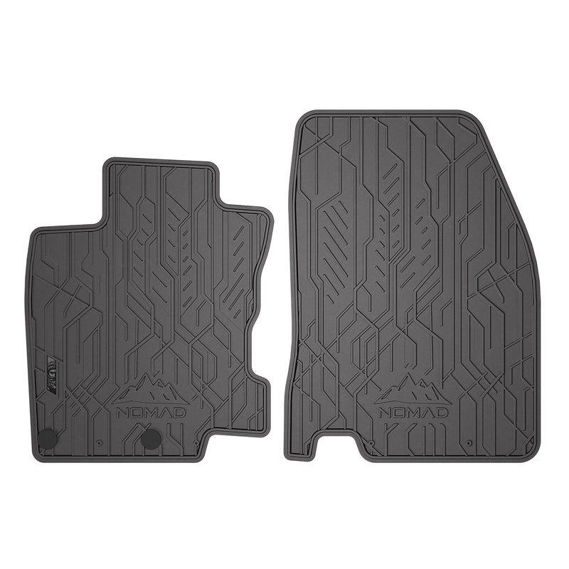 Fußmatten Gummimatten für Nissan Qashqai II 2013-2021 Gummi Schwarz 2 teile