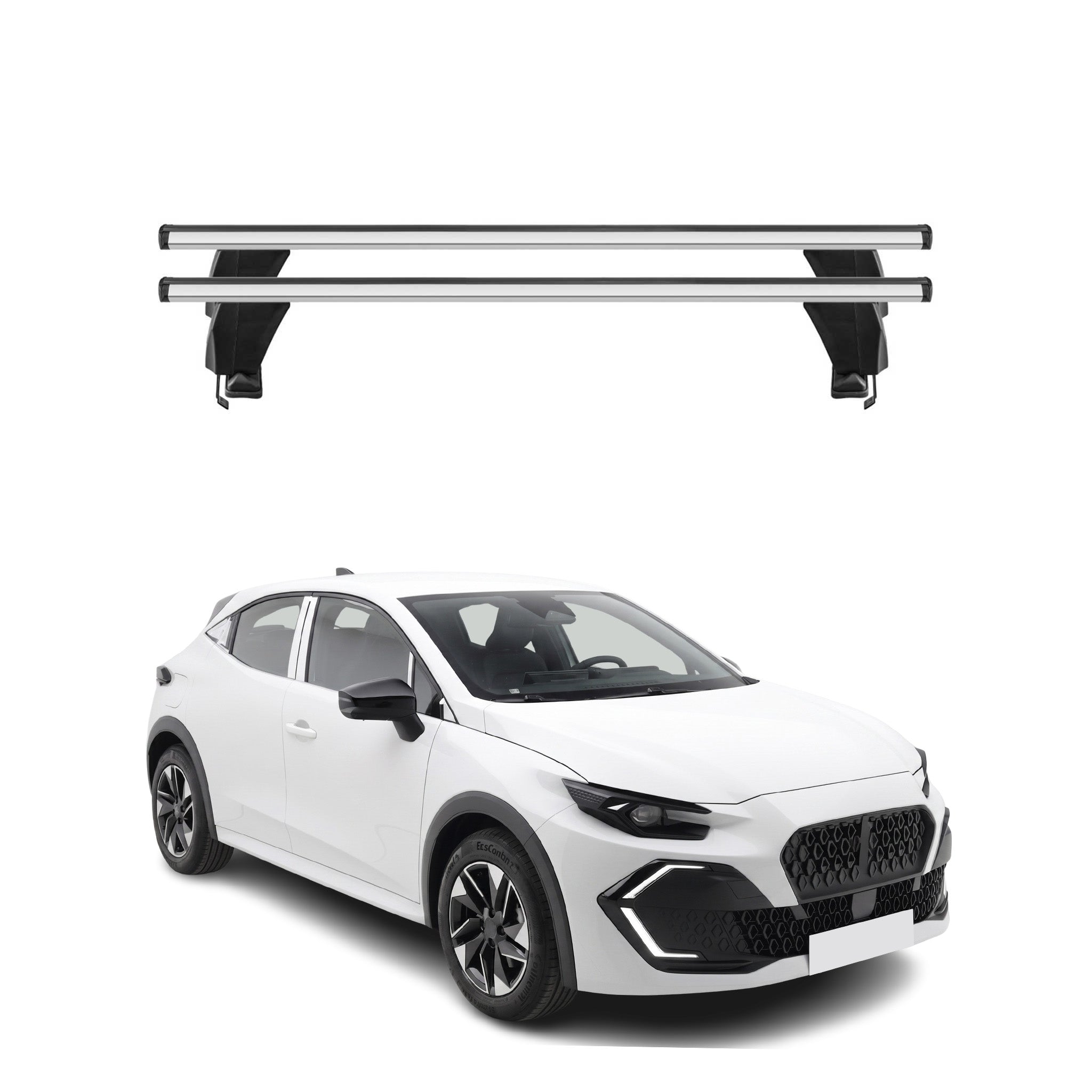 Menabo Dachträger Grundtäger für Renault Clio VI 2025-2026 50kg Alu Silber 2tlg