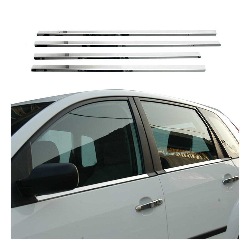 Fensterleisten Zierleisten für Ford Fiesta 2000-2010 Edelstahl Chrom 4tlg