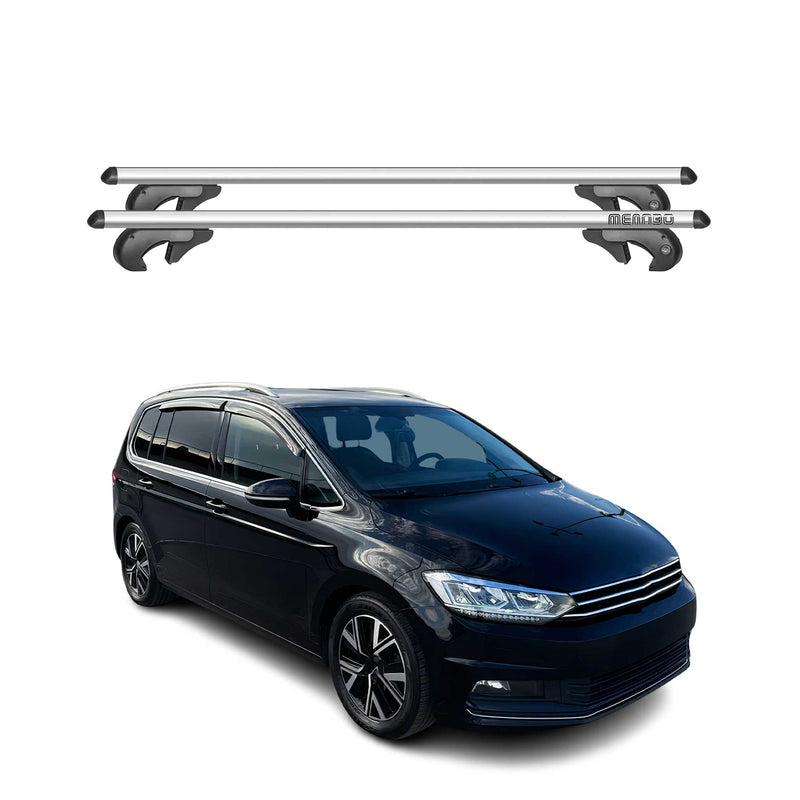 Menabo Dachträger Grundtäger für VW Touran mk2 2015-2020 Pre-FL 90kg Alu Grau 2x