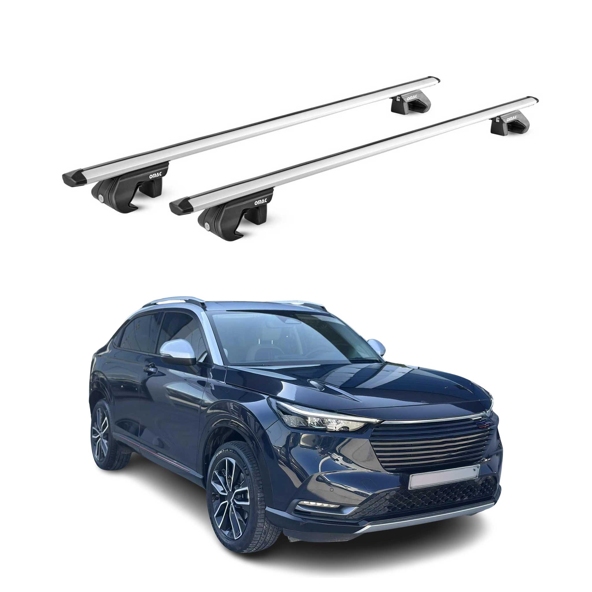 Dachträger Grundtäger für Honda HR-V 2021-2026 90kg Aluminium Silber 2 tlg ABE