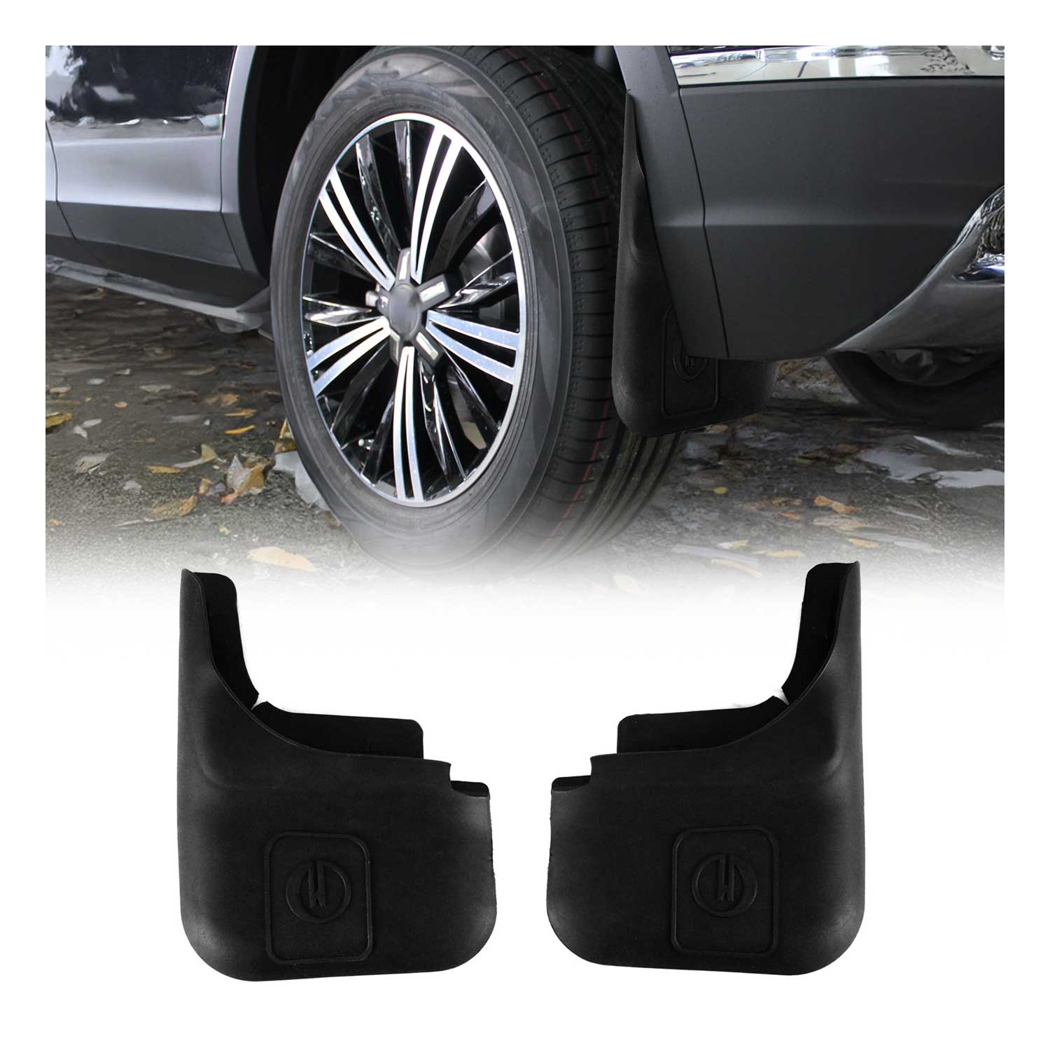 Schmutzfänger Kotflügel für Nissan Qashqai J10 2007-2014 Hinten ABS Schwarz 2x