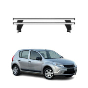 Menabo Dachträger Grundtäger für Dacia Sandero 2007-2012 50kg Alu Silber 2 tlg