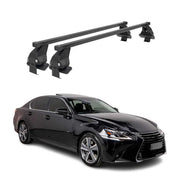 Menabo Dachträger Grundtäger für Lexus GS L10 2011-2020 50kg Stahl Schwarz 2 tlg