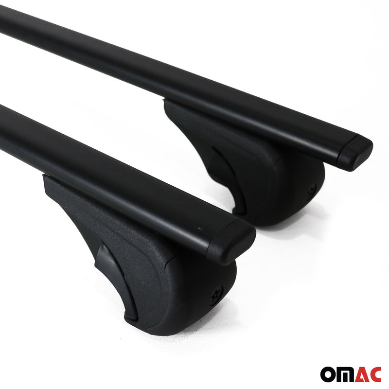 Dachträger Querträger für Audi A6 C7 Allroad 2012-2018 Metall Schwarz 2x