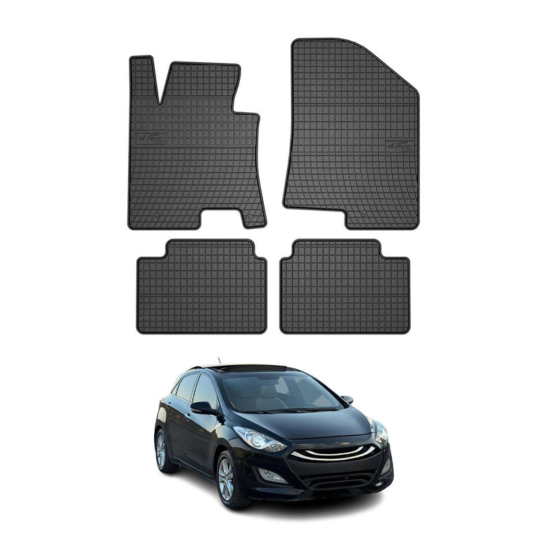 OMAC Gummi Fußmatten für Hyundai i30 2011-2017 Automatten Gummi Schwarz 4tlg