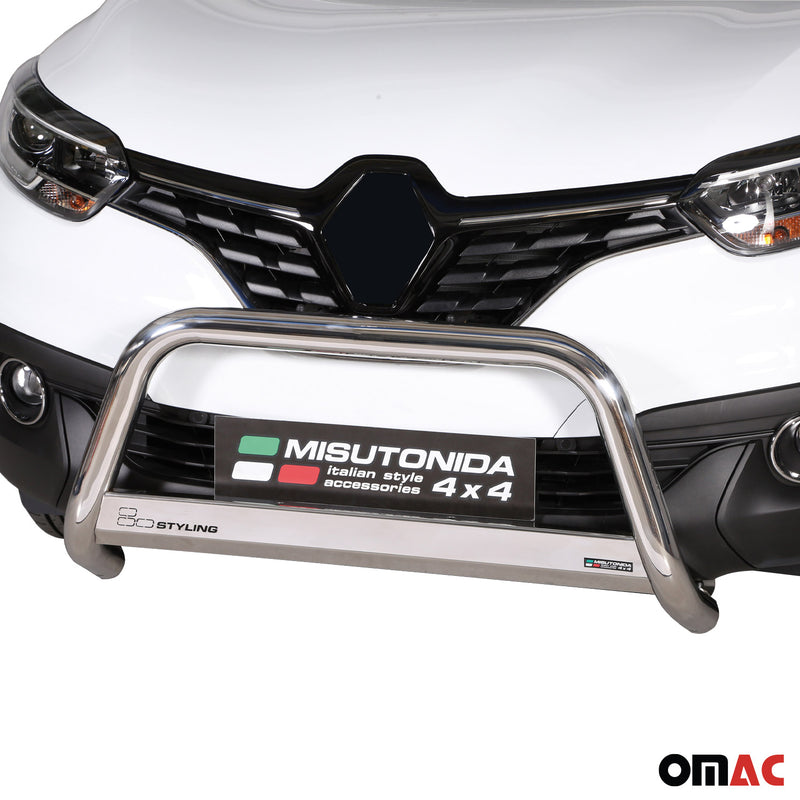 Frontbügel Frontschutzbügel für Renault Kadjar 2015-2018 ø63mm Stahl Silber