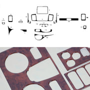 Innenraum Dekor Cockpit für Renault Trafic 2010-2014 Wurzelholz Optik 18x