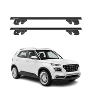 Dachträger Grundtäger für Hyundai Venue 2020-2026 Alu 90kg TÜV Schwarz 2tlg