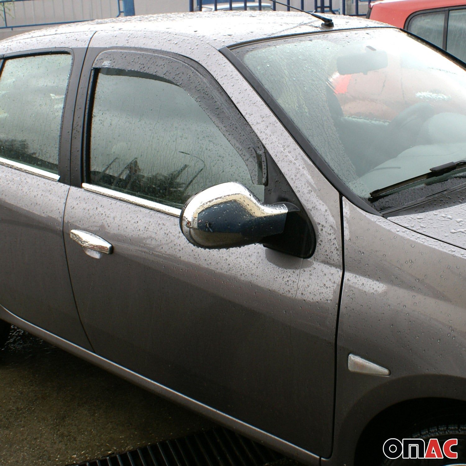 Spiegelkappen Spiegelabdeckung für Renault Thalia 2008-2013 Chrom ABS Silber