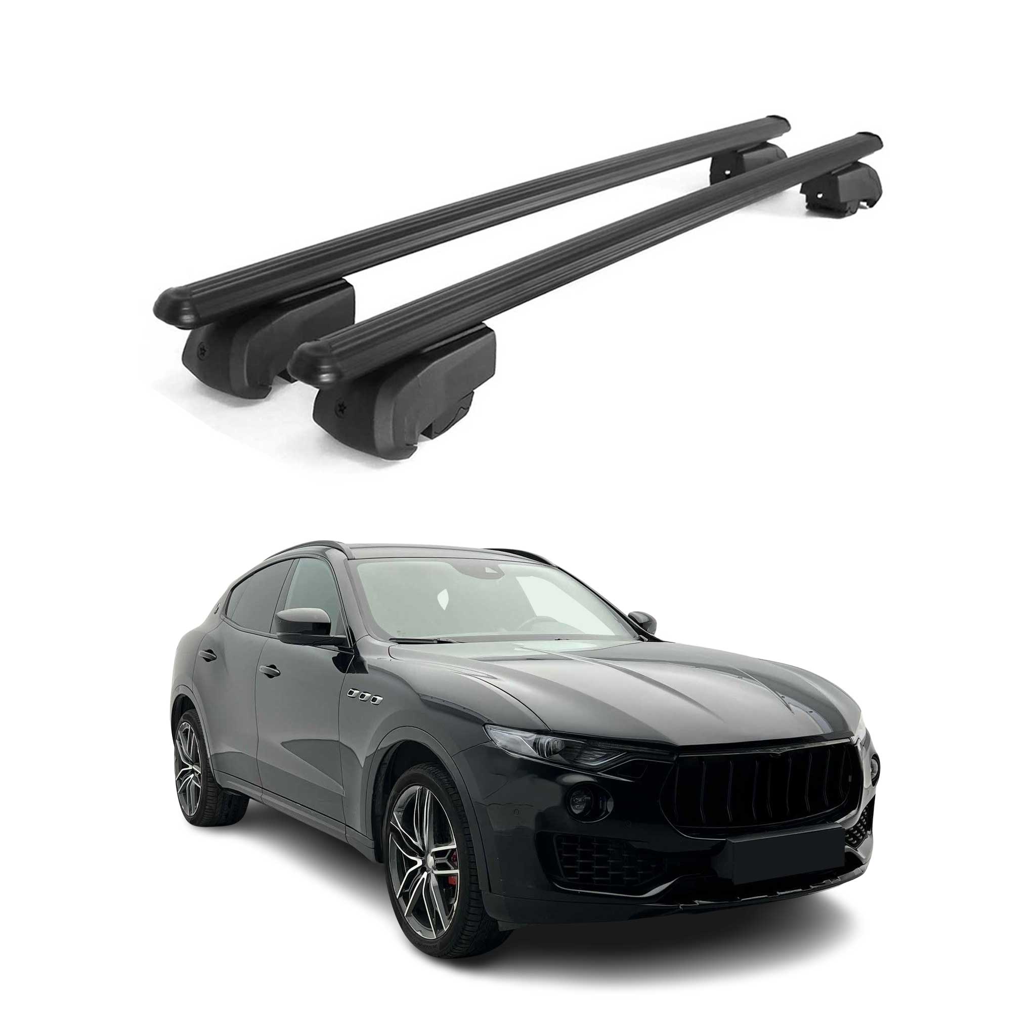 Dachträger Gepäckträger für Maserati Levante M161 SUV 2017-2024 ABE Schwarz
