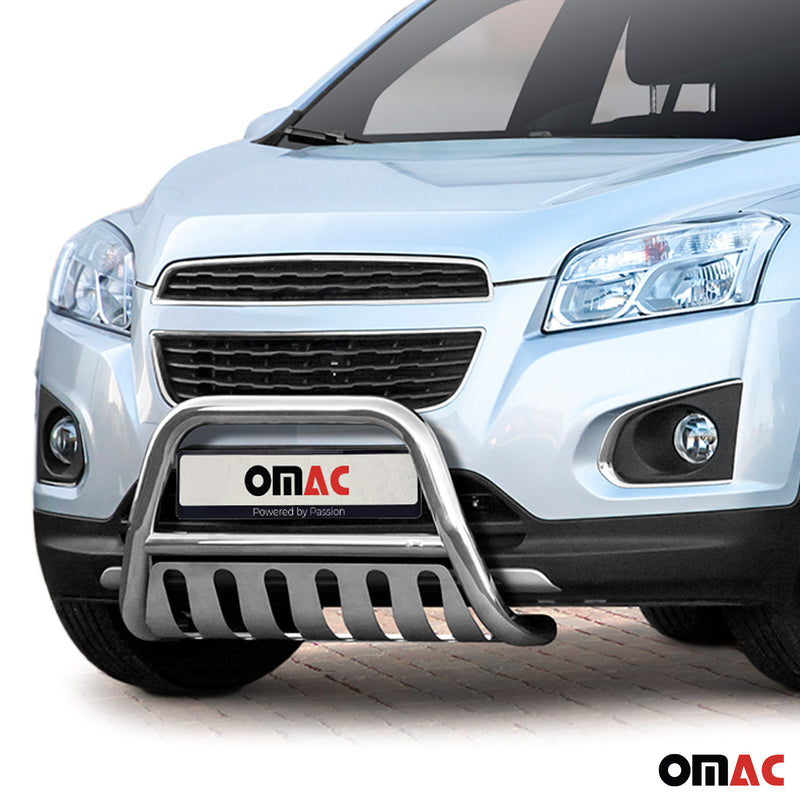 Frontbügel Frontschutzbügel für Chevrolet Trax 2013-2021 mit ABE Silber Stahl