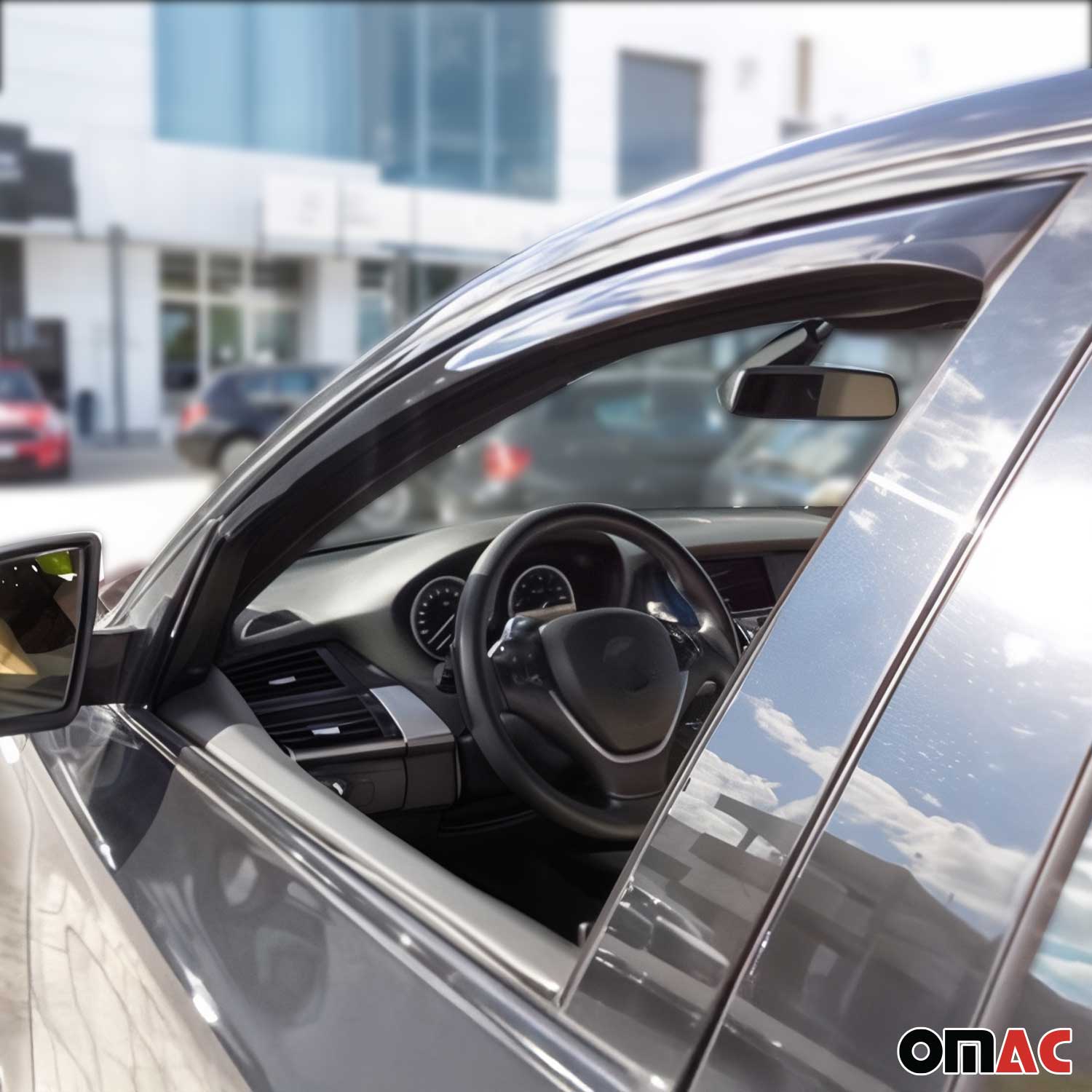 Windabweiser Regenabweiser für BMW X6 E71 E72 2007-2014 Dunkel Acryl 2tlg