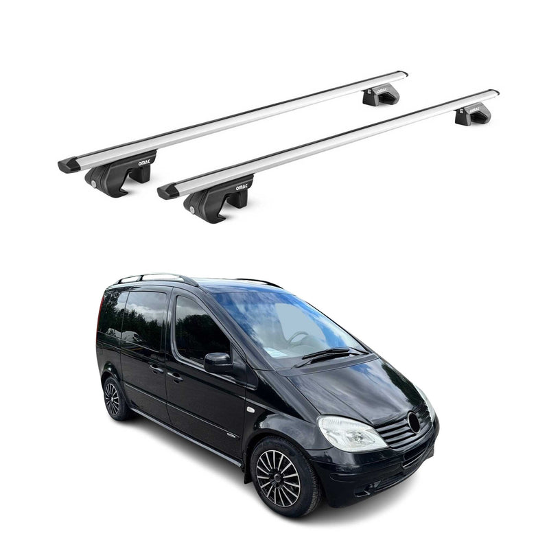 Dachträger Grundtäger für Mercedes Vaneo W414 2002-2005 5tür 90kg Alu ABE Silber