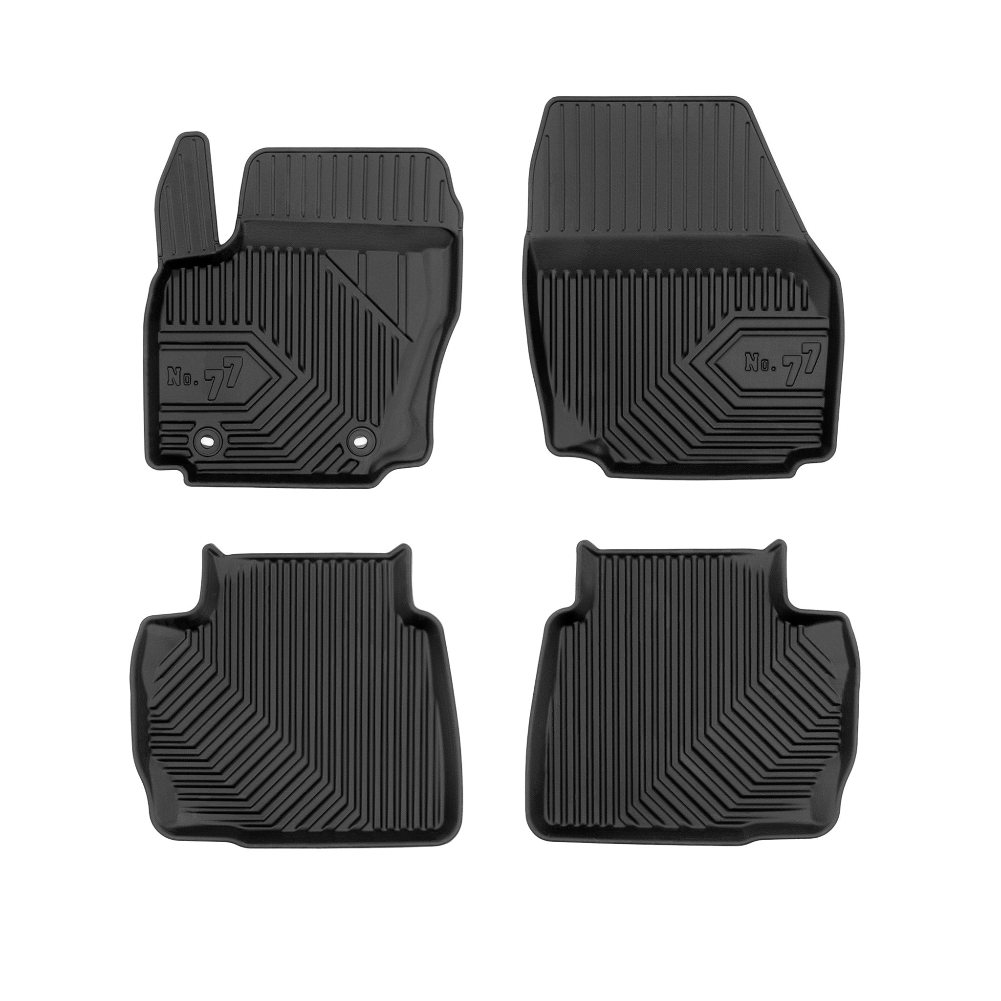 Fußmatten Gummimatten No.77 für Ford Mondeo IV 2007-2014 TPE Schwarz 4 teile