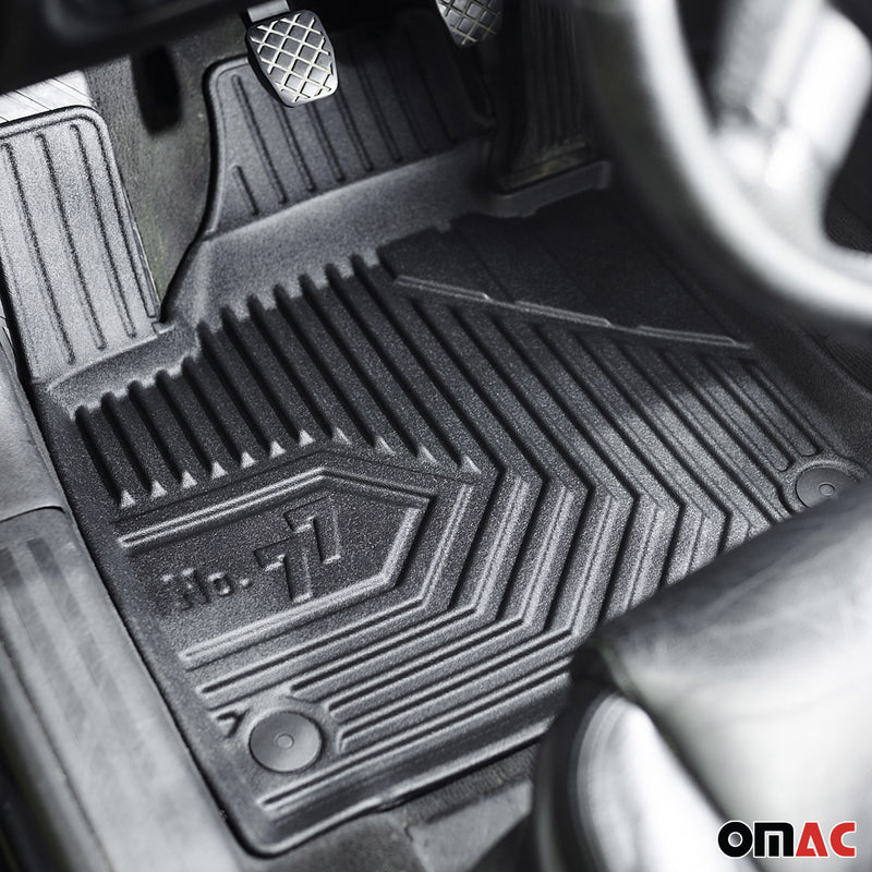 Fußmatten Gummimatten No.77 für Lancia Delta III 2008-2014 TPE Schwarz 4 tlg