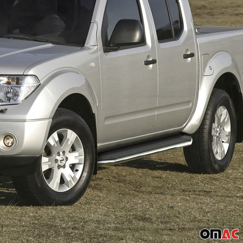 Trittbretter Seitenschweller für Nissan Navara 2005-2015 ABE Alu