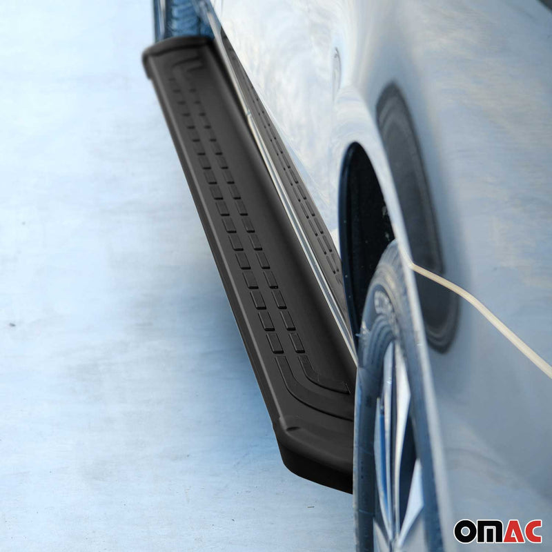 Trittbretter Seitenschweller Seitenbretter für VW Caddy Maxi 2004-20 Alu Schwarz